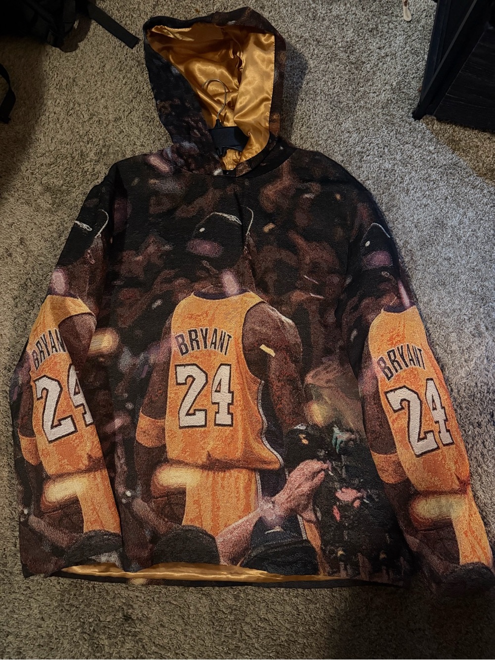 Kobe Bryant trophy 🏆 hoodie Black and Gold